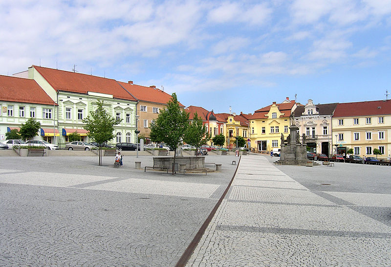 View of the center of Votice