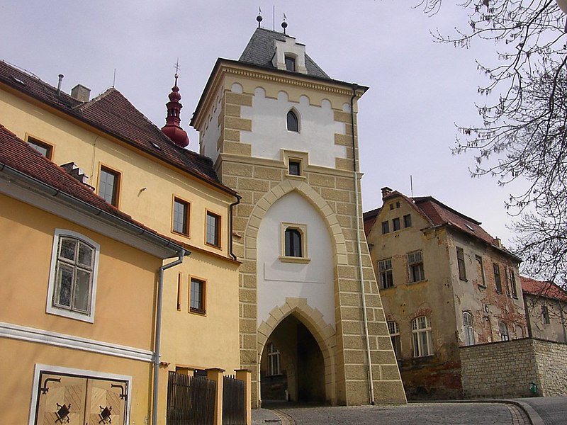 View of a building in the city of Zatec