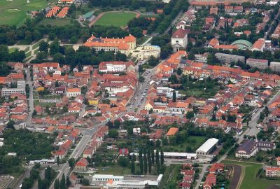 Panoramic view of the city of Austerlitz