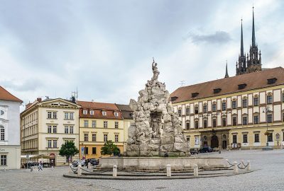 Vue du centre de la ville de Brno