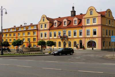 View of the center of the city of Chodova
