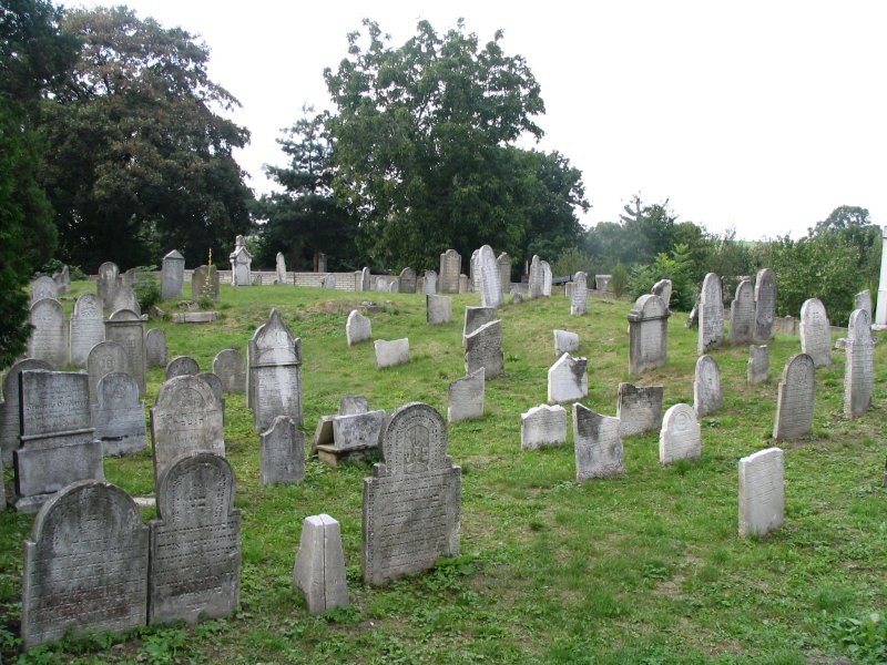 View of the Jewish cemetery of Osoblaha