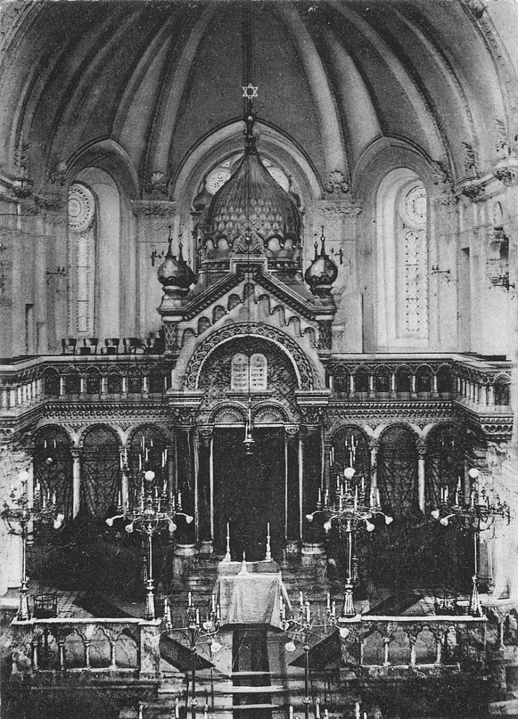 Inside view of the synagogue of Olomouc