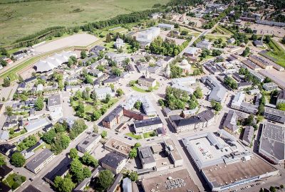 Panoramic view of the city of Hamina