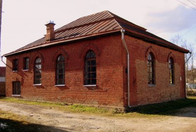 Photo of the ancient synagogue of Ludza