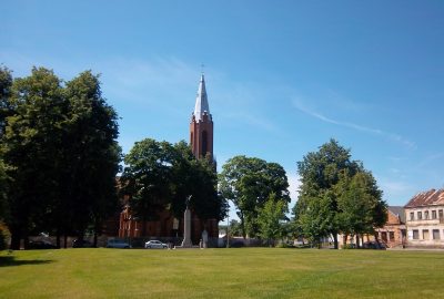 Outside view of the church of Ziezmariai