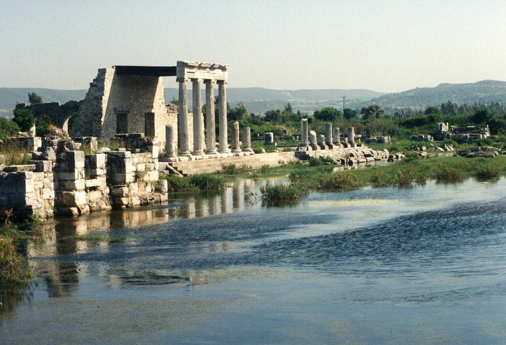 View of the ancient ruines in the city of Milet