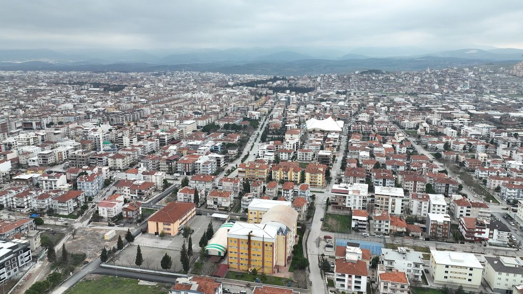 Panoramic view of the city of Akhisar