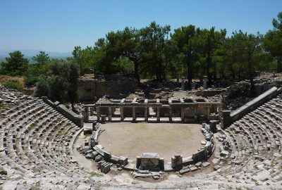 View of the arenas of Priene