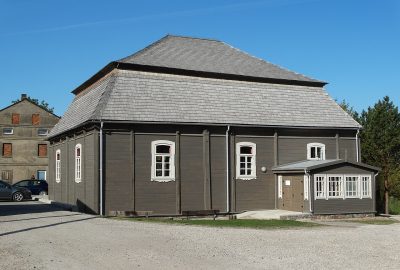 Vue extérieure de la synagogue de Pakruojis