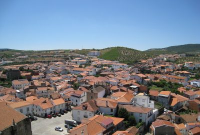Panoramic view of the city of Freixo