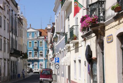 View of the streets of Santarem
