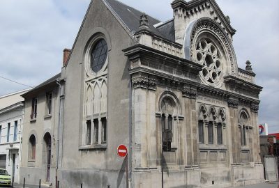 Outside view of the synagogue of Epernay