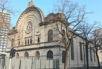 Vue extérieure de la synagogue de Nancy