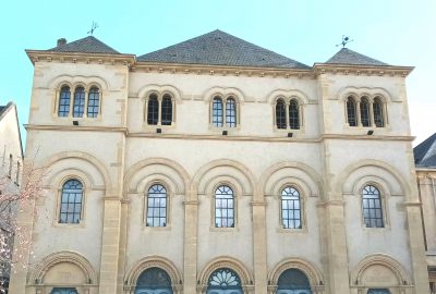 Outside view of the synagogue of Metz