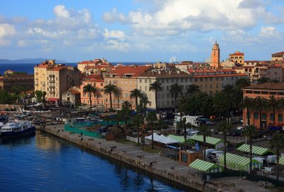 View of the port of Ajaccio