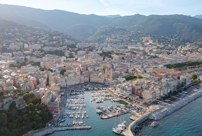 Panoramic view of the city of Bastia